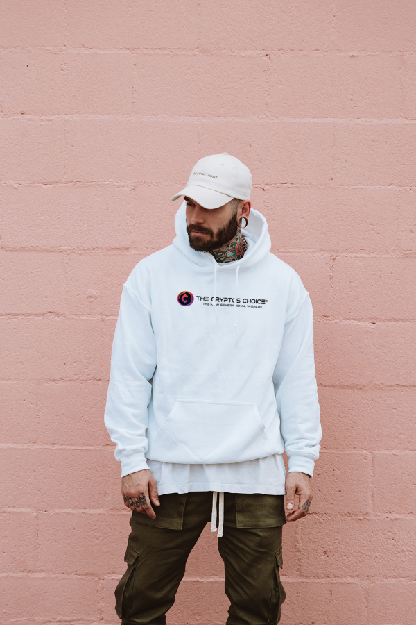 The Cryptos Choice® Tagline Casual Lifestyle Hoodie