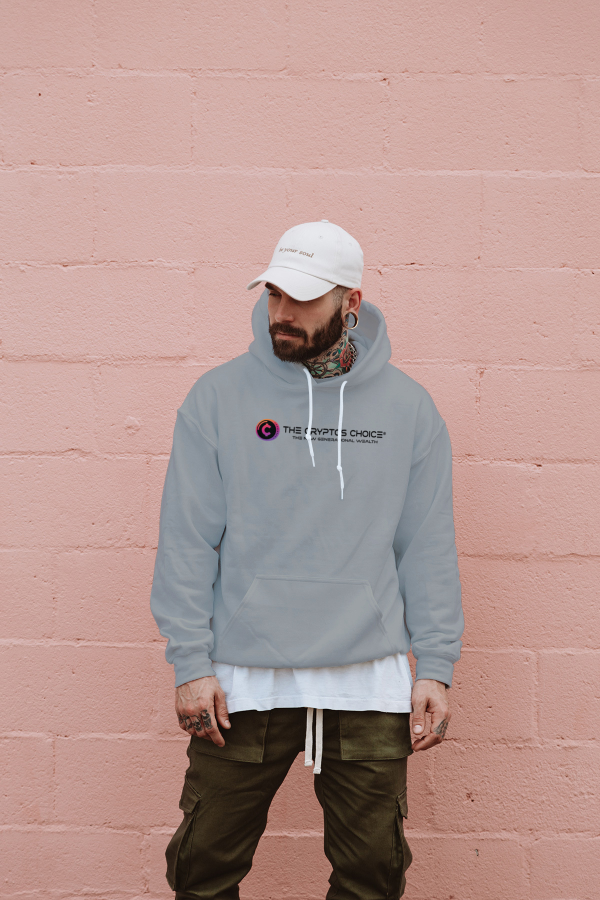 The Cryptos Choice® Tagline Casual Lifestyle Hoodie